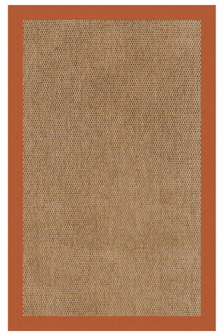 Islamorada-Basketweave Canvas Rust Area Rug