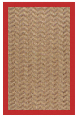 Islamorada-Herringbone Canvas Jockey Red Area Rug