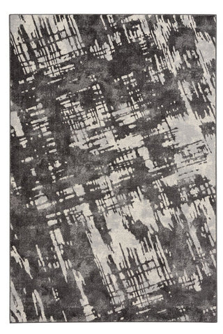 Brushstrokes Charcoal Area Rug