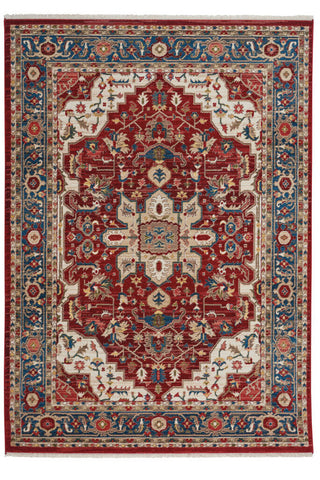 Alden-Medallion Classic Red Area Rug