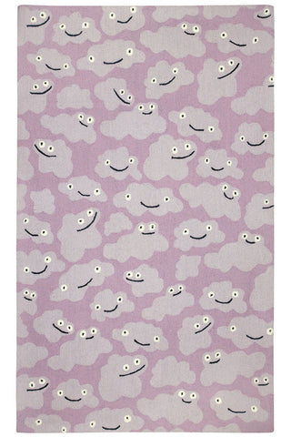 Cloud People Violet Area Rug