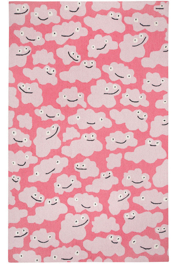 Cloud People Bubblegum Area Rug