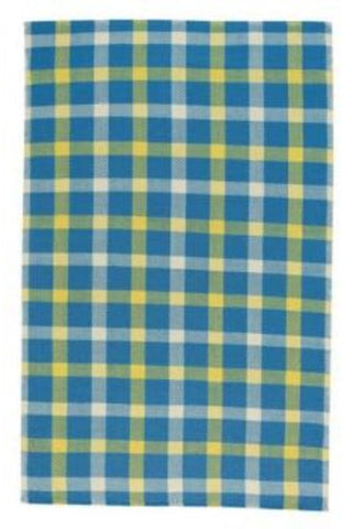 Beach Club Plaid Provincial Blue Area Rug