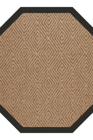 Islamorada-Diamond Canvas Black Area Rug