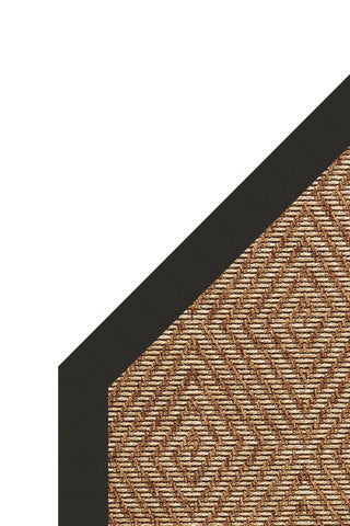 Islamorada-Diamond Canvas Black Area Rug