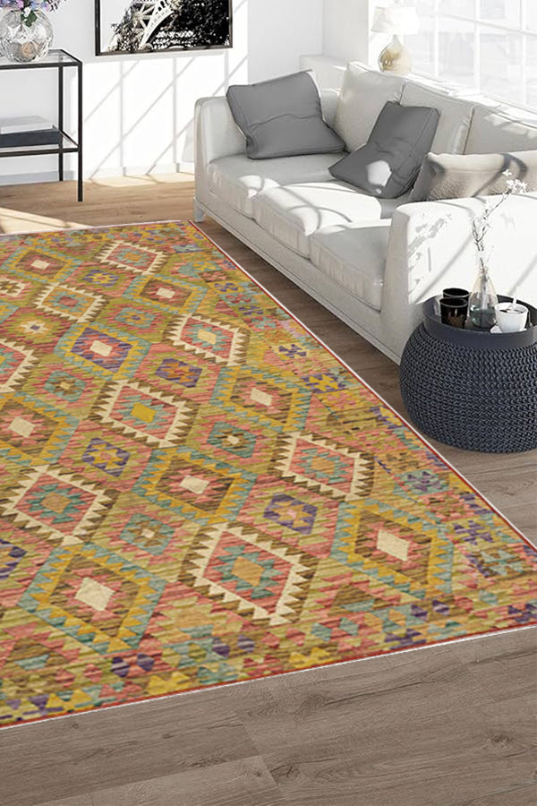 100% Polyester Southwestern  Indoor Area Rug