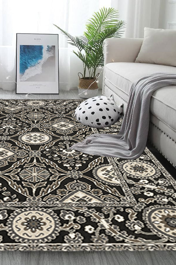 100% Polyester Rectangle Shape Indoor Area Rug