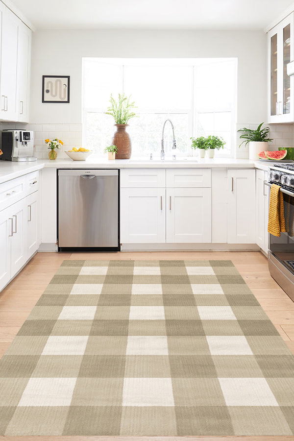 100% Polypropylene Farmhouse  Indoor Area Rug