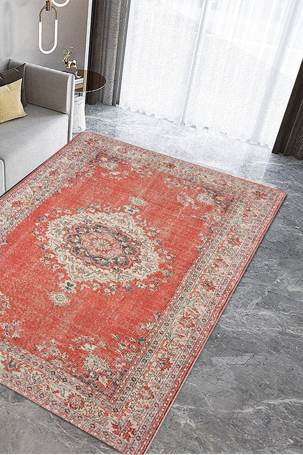 100% Polyester Vintage  Indoor Area Rug