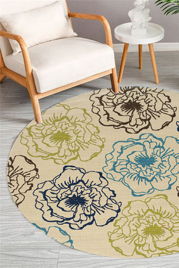 100% Polypropylene Modern  Indoor/Outdoor Area Rug