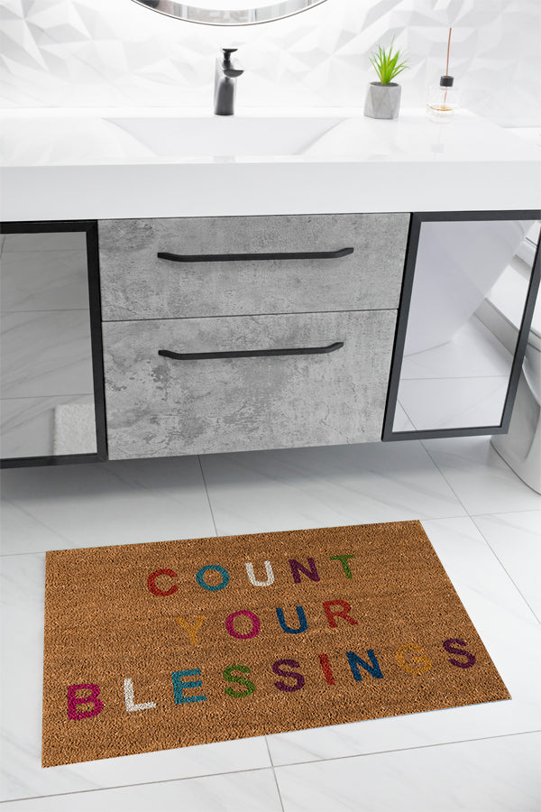 100% Coir Rectangle Indoor/Outdoor Area Rug