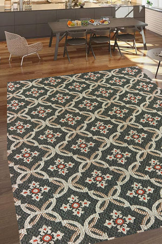 100% Polypropylene Vintage  Indoor/Outdoor Area Rug