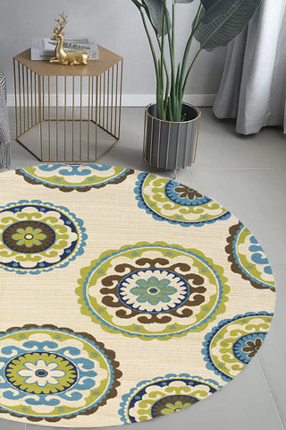 100% Polypropylene Vintage  Indoor/Outdoor Area Rug