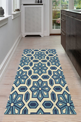 100% Polypropylene Vintage  Indoor/Outdoor Area Rug