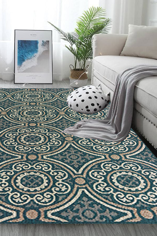 100% Polypropylene Vintage  Indoor/Outdoor Area Rug