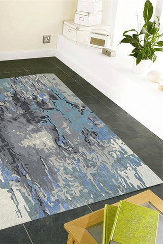 60% Wool, 40% Viscose Industrial 40% Indoor Area Rug