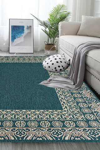 100% Polypropylene Vintage  Indoor/Outdoor Area Rug