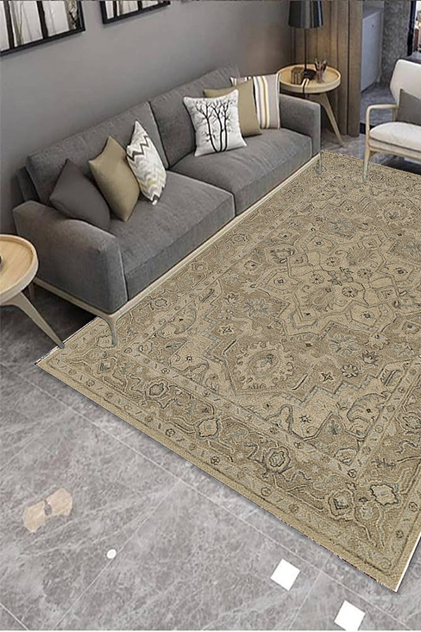 80% Wool and 20% Cotton Rectangle Indoor Area Rug