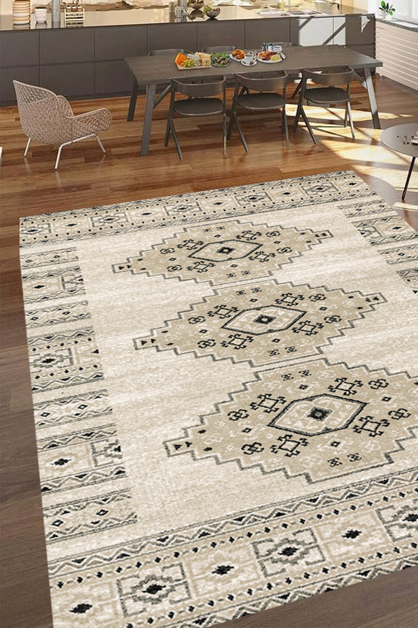 100% Polypropylene Farmhouse  Indoor Area Rug