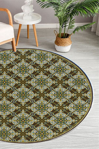 100% Polypropylene Vintage  Indoor/Outdoor Area Rug