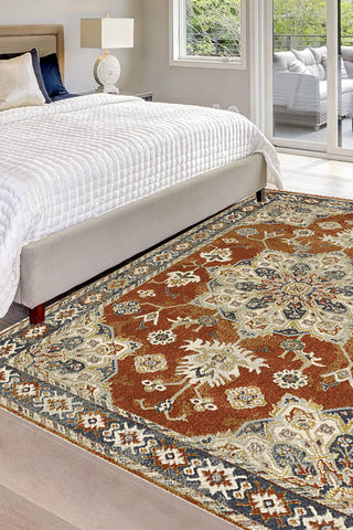 100% Polypropylene Vintage  Indoor Area Rug