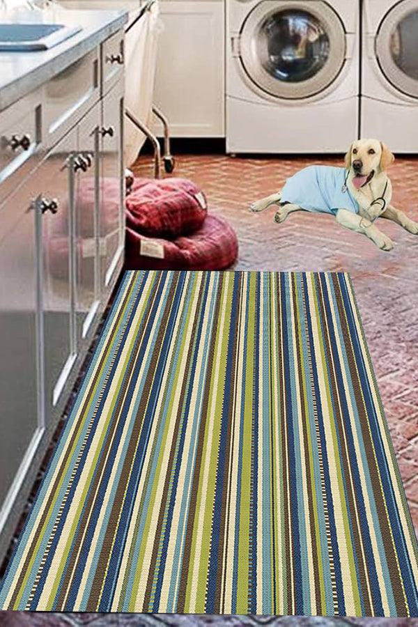 100% Polypropylene Vintage  Indoor/Outdoor Area Rug