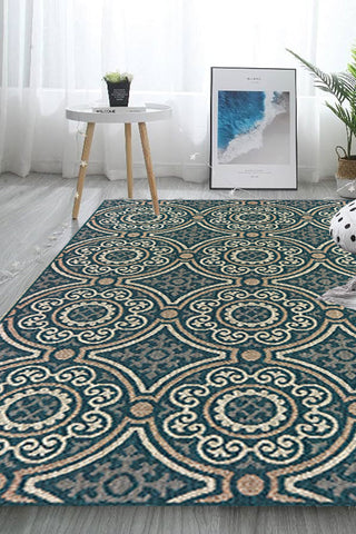 100% Polypropylene Vintage  Indoor/Outdoor Area Rug