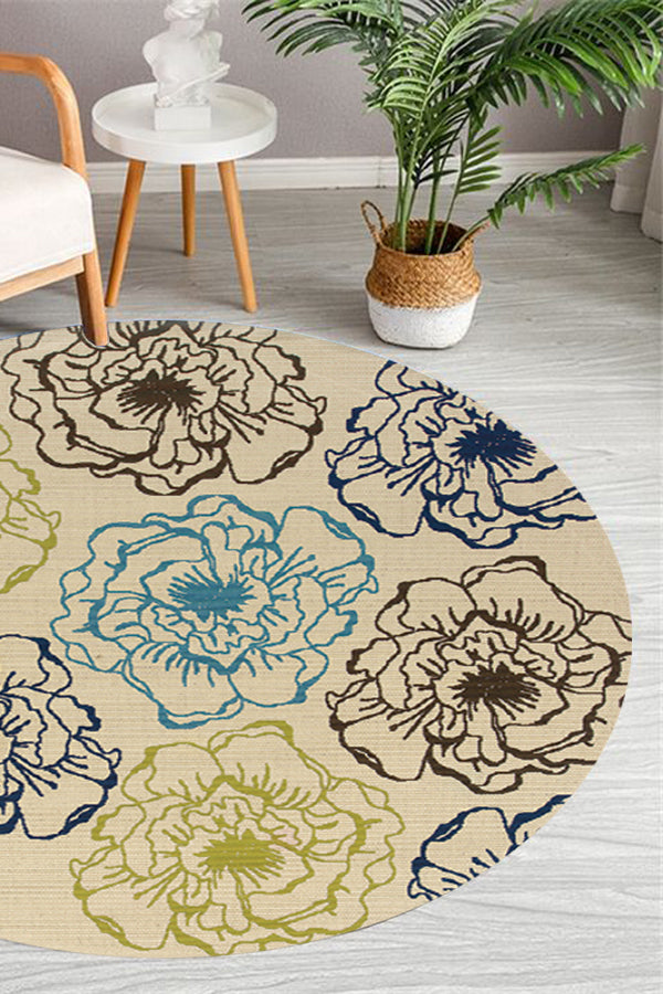 100% Polypropylene Modern  Indoor/Outdoor Area Rug