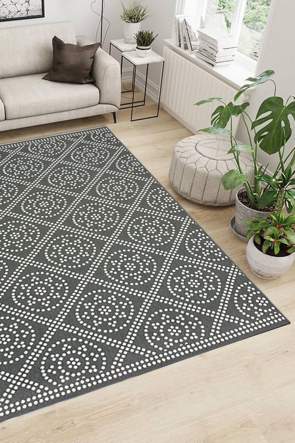 100% Polypropylene Scandinavian  Indoor/Outdoor Area Rug