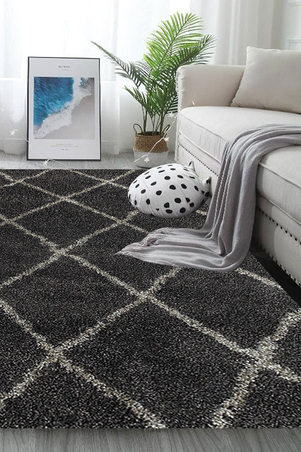 100% Polypropylene Shag  Indoor Area Rug