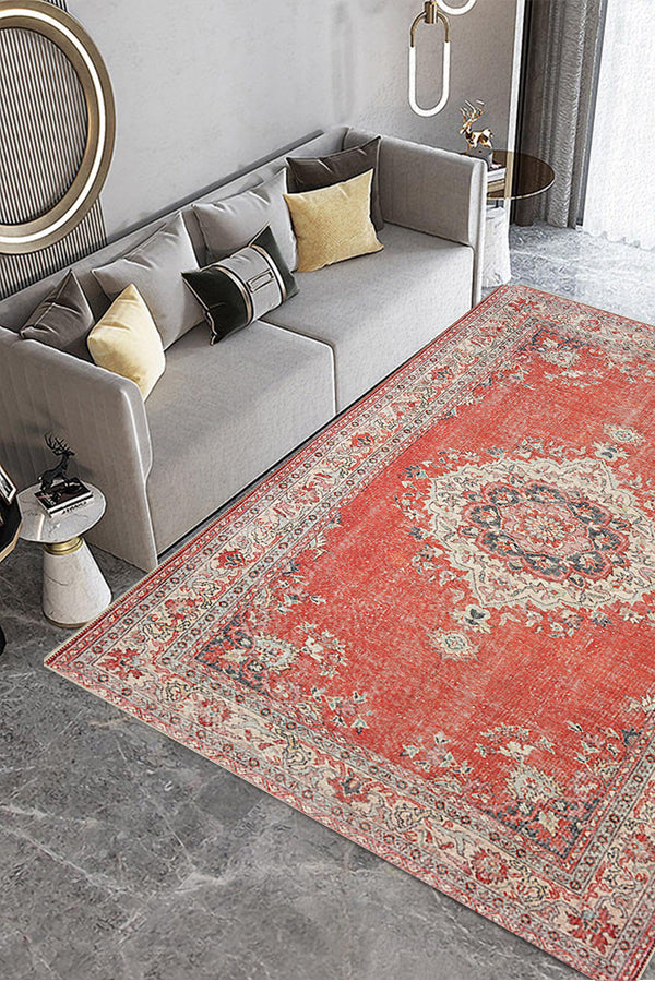 100% Polyester Vintage  Indoor Area Rug