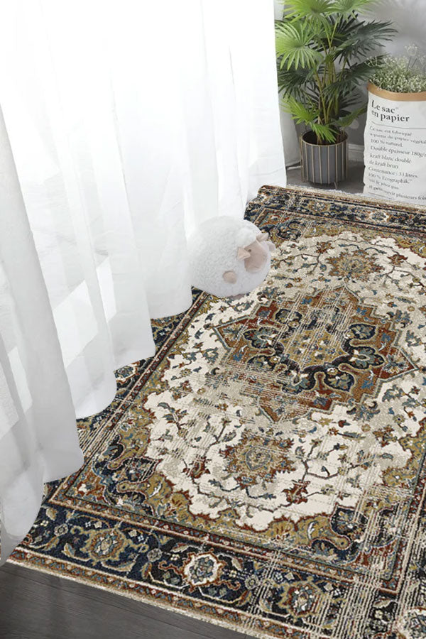 100% Polypropylene Vintage  Indoor Area Rug