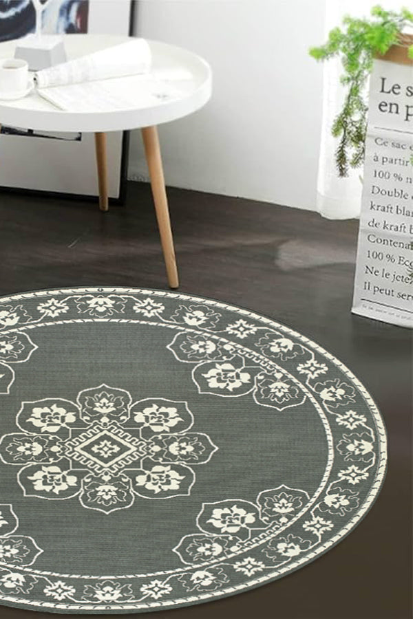 100% Polypropylene Vintage  Indoor/Outdoor Area Rug