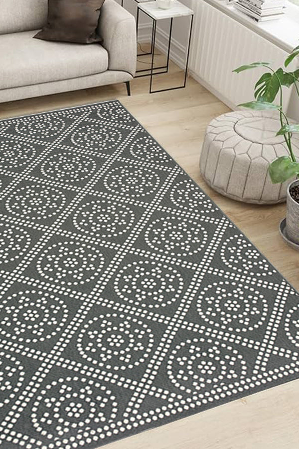 100% Polypropylene Scandinavian  Indoor/Outdoor Area Rug